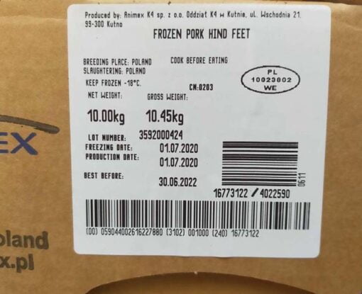 chân heo sau đông lạnh animex k4 nhập khẩu balan 02