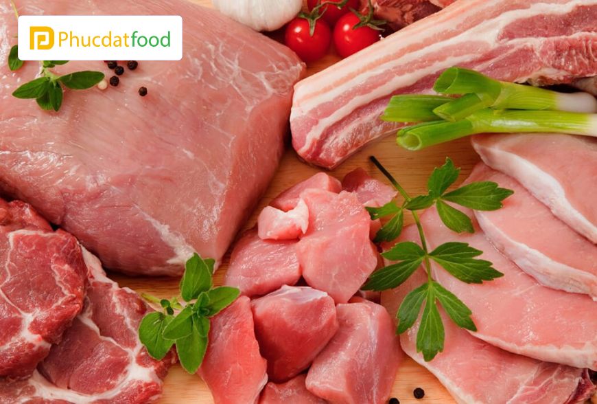 Thịt Má Heo Đông Lạnh Chất Lượng Cao 2024 9 Thịt heo có nhiều dinh dưỡng trong các loại thịt đỏ