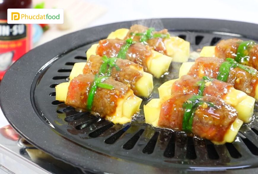 Thịt Bò Úc Đông Lạnh Rẻ-Sạch-An Toàn TPHCM 2024 6 Thịt bò Úc nướng ăn cùng phô mai