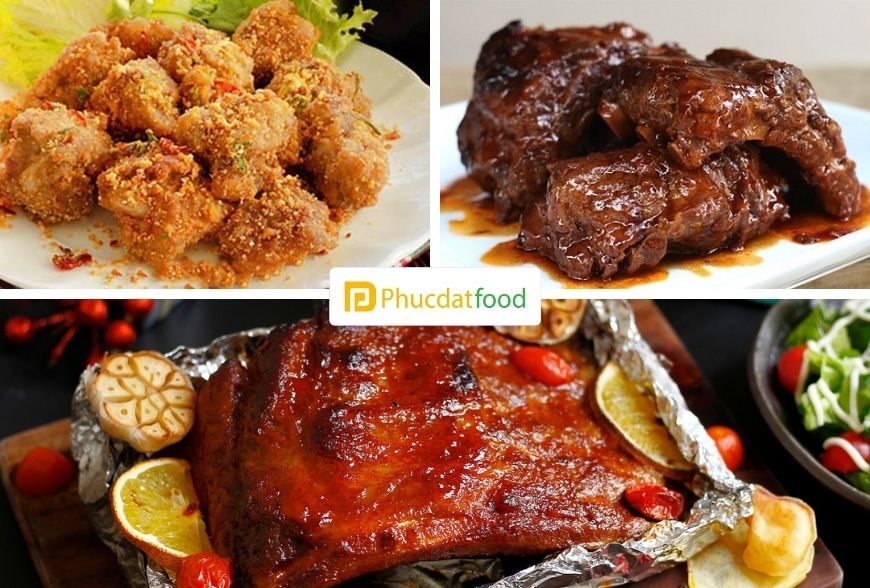 Các món ngon được làm từ sườn lợn đông lạnh